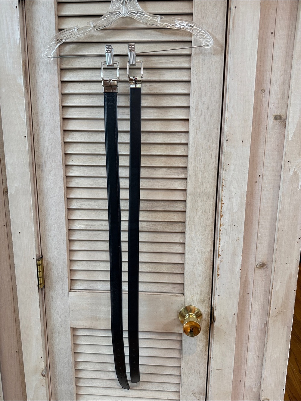 Lot Tommy Bahama & Tommy Hilfiger Black/Brown combo Belt Silver buckleSize 30-32